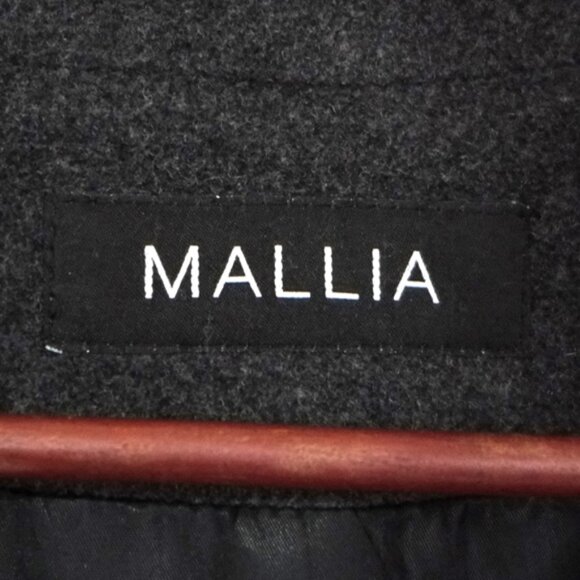*SOLD* Mallia dark grey wool/cashmere midi winter coat - Picture 6 of 10
